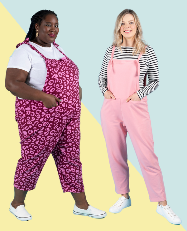 Meet the Erin Dungarees - Our 1st PRINTED UK 6-34 Sewing Pattern!