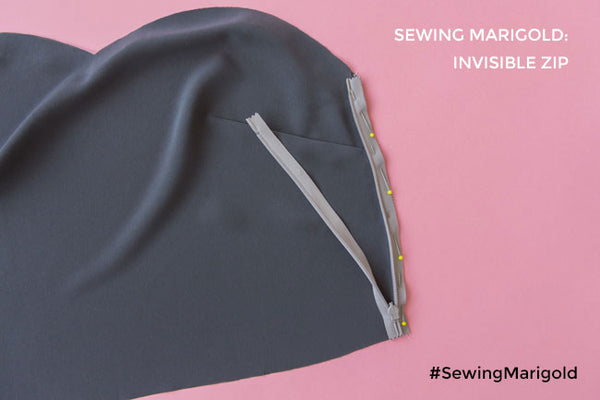 Sewing Marigold: Insert the Invisible Zip