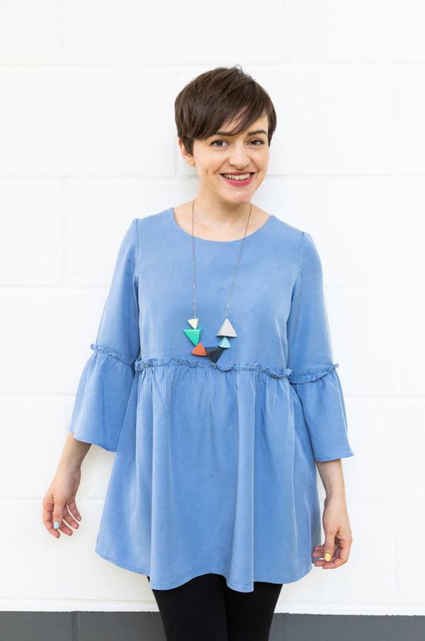 Tilly's Blue Tencel Indigo Smock